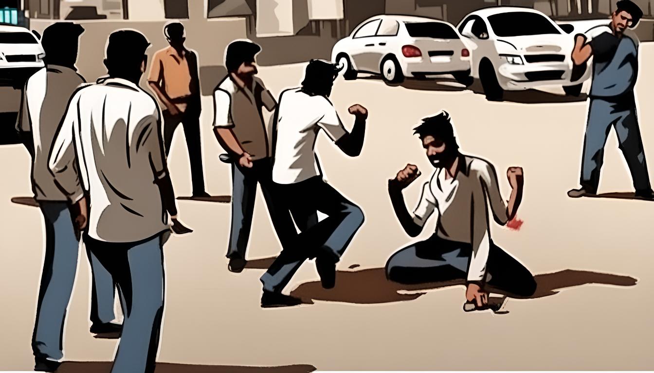 A man in Hyderabad was brutally attacked by a group of drunk individuals after he asked them to stop creating a disturbance. The Saroornagar police have arrested the assailants.