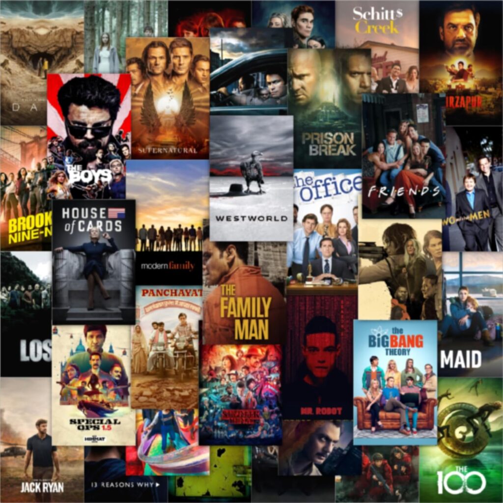 CodersParadise Web Series Wall Collage Kit – 54 PCS 4×6" Self-Adhesive Posters