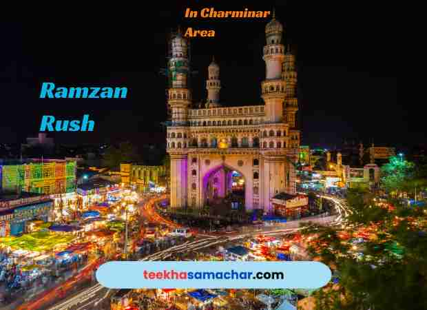 Charminar Bustles with Activity as Ramzan Markets Extend Hours