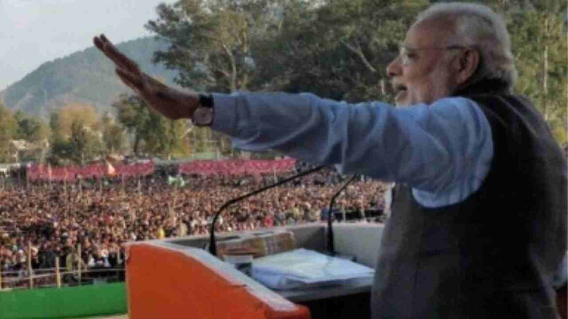 PM Modi in Kashmir : Addresses Enthusiastic Crowds in Historic Kashmir Rally