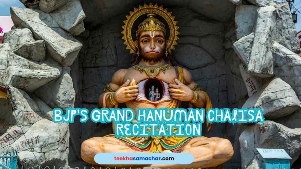 Discover how the Bharatiya Janata Party (BJP) is organizing a massive Hanuman Chalisa recitation across 13,000 polling booths in Delhi on Hanuman Janmotsav. Dive into the spiritual fervor amidst the electoral buzz.