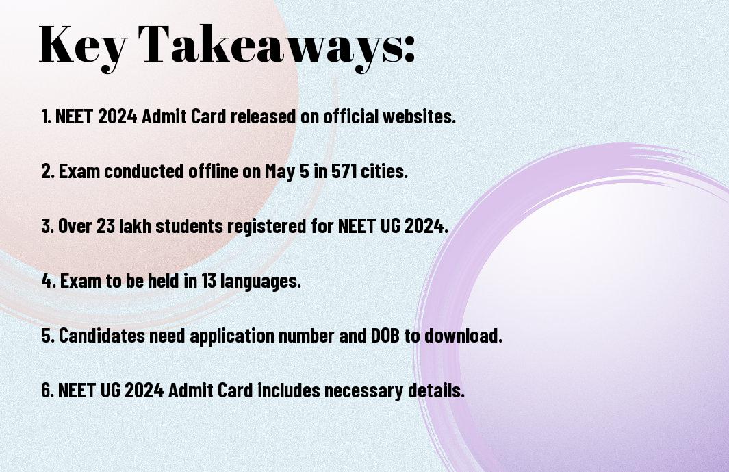 Get ready for the NEET UG 2024 exam with our comprehensive guide to downloading your admit card, understanding exam details, and preparing for the big day.