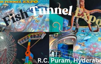 Explore Hyderabad's latest attraction – the Underground Fish Tunnel Expo at RC Puram. Experience marine life up close, enjoy thrilling rides, shop unique items, and savor delicious food!