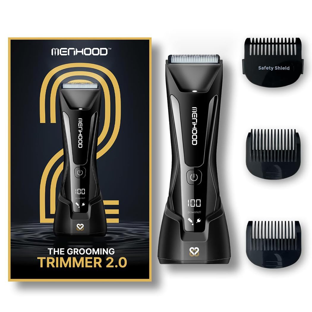 Unleash Your Grooming Potential with the MENHOOD Battery Powered Waterproof Cordless Grooming Trimmer 2.0