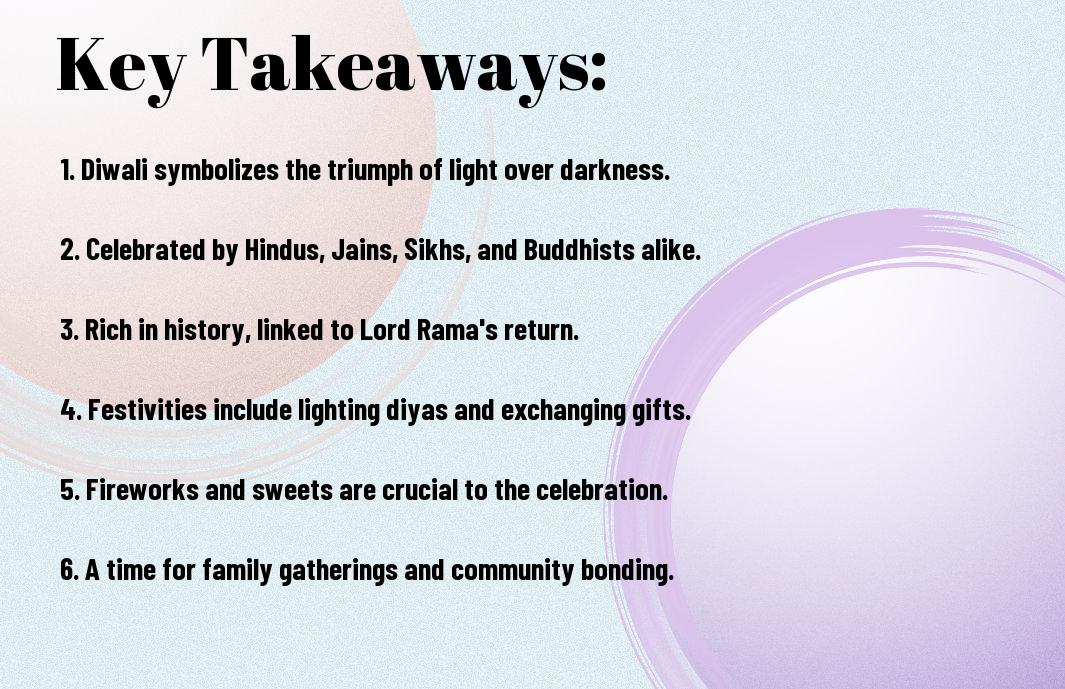 Discover the significance, history, and celebration of Diwali, the Festival of Lights. Learn about its cultural importance and how it's celebrated around the world.