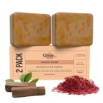 Discover the magic of Ghar Soaps Sandalwood & Saffron Magic Soaps. Handmade, paraben-free, and enriched with premium ingredients, these soaps promise glowing, radiant skin.