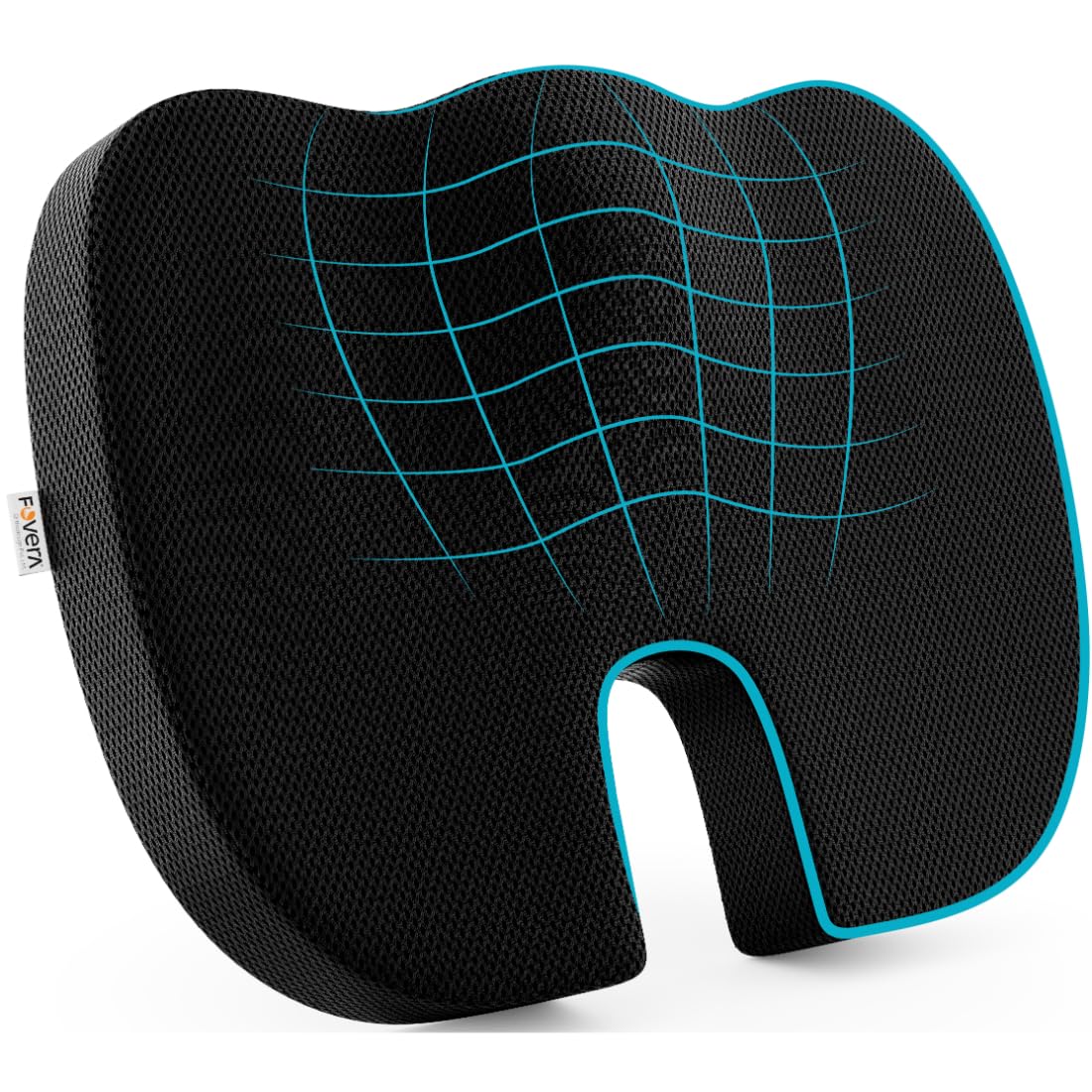 Transform Your Sitting Experience: Discover the Secret to Pain-Free Comfort with FOVERA Orthopedic Coccyx Cushion!