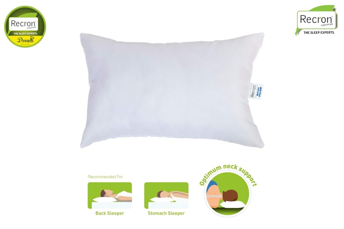 Say Goodbye to Restless Nights with Recron Certified Dream Fibre Pillows!