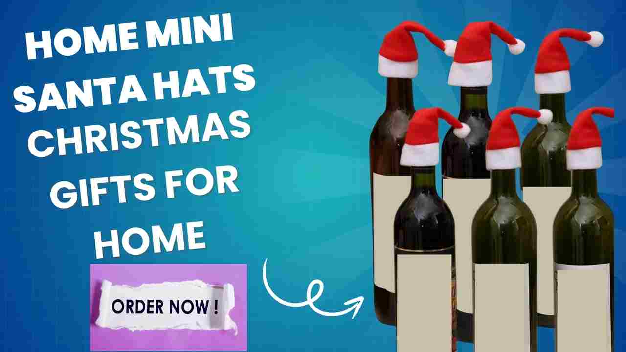 Discover the charm of Indian Karigar's 6pcs Christmas Decorations Mini Santa Hats. Perfect for bottle toppers, dining tables, and more, these unique decorations will make your home festive and welcoming. Order now and elevate your Christmas decor!