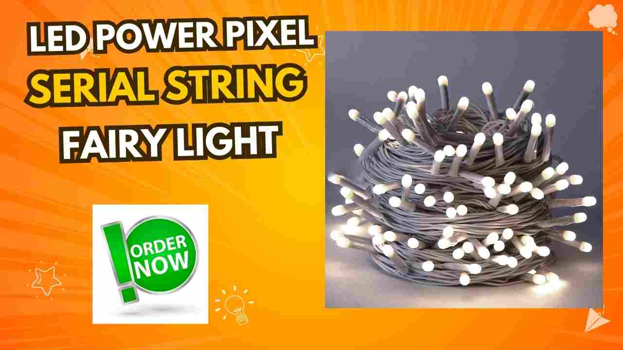 Discover the magic of Lexton's 36 Feet Long 40 LED Power Pixel Serial String Lights. Perfect for home decoration, Diwali, Christmas, weddings, and more. Energy-efficient and waterproof for indoor and outdoor use. Order now and illuminate your life!